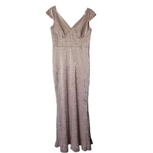 Calvin Klein Metallic Formal Dress Size 10